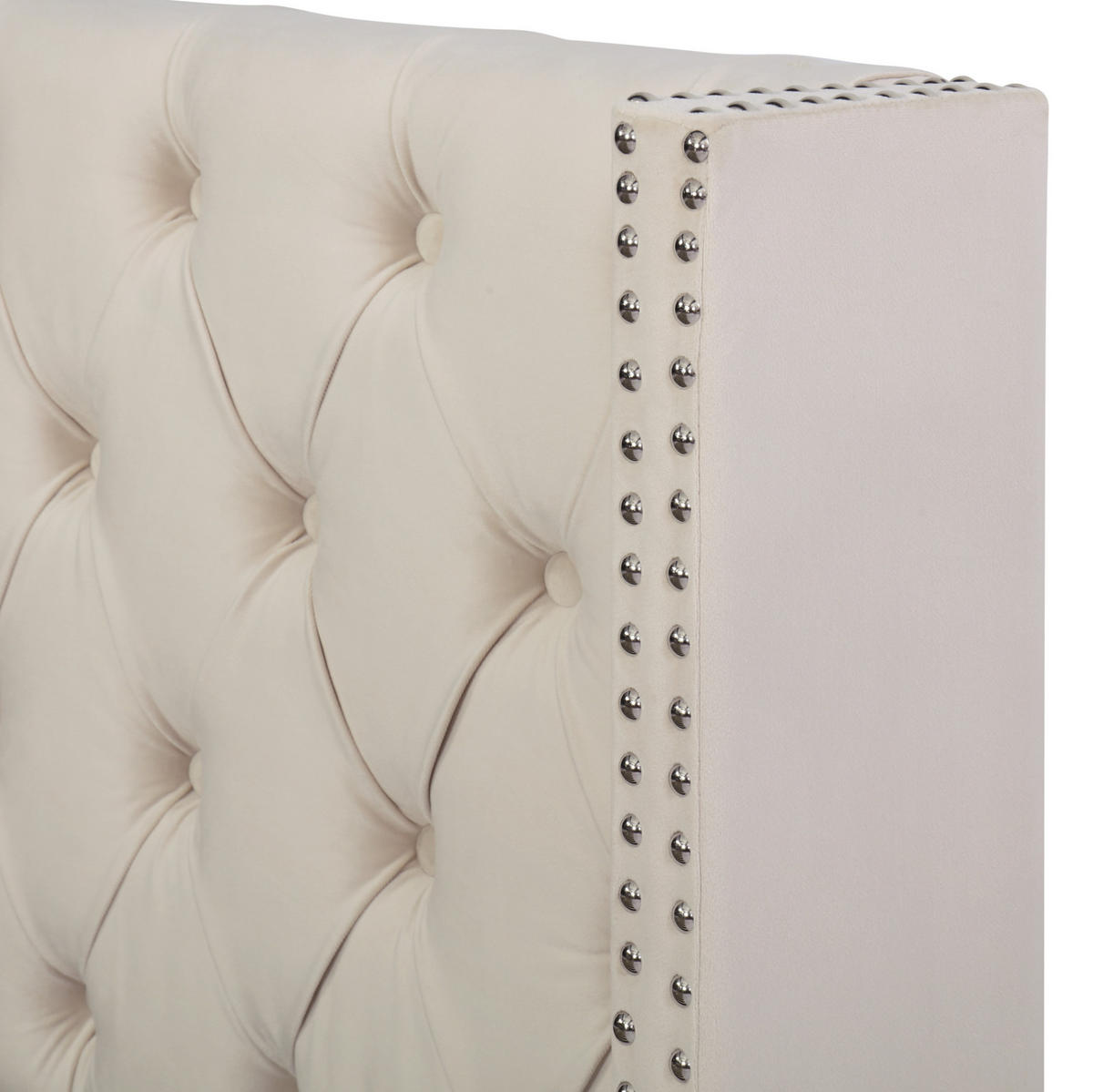 POLSTERBETT 140/190 cm Beige aus Samt mit Bettkasten - Beige, Textil (140/190cm) - OKMYHOME