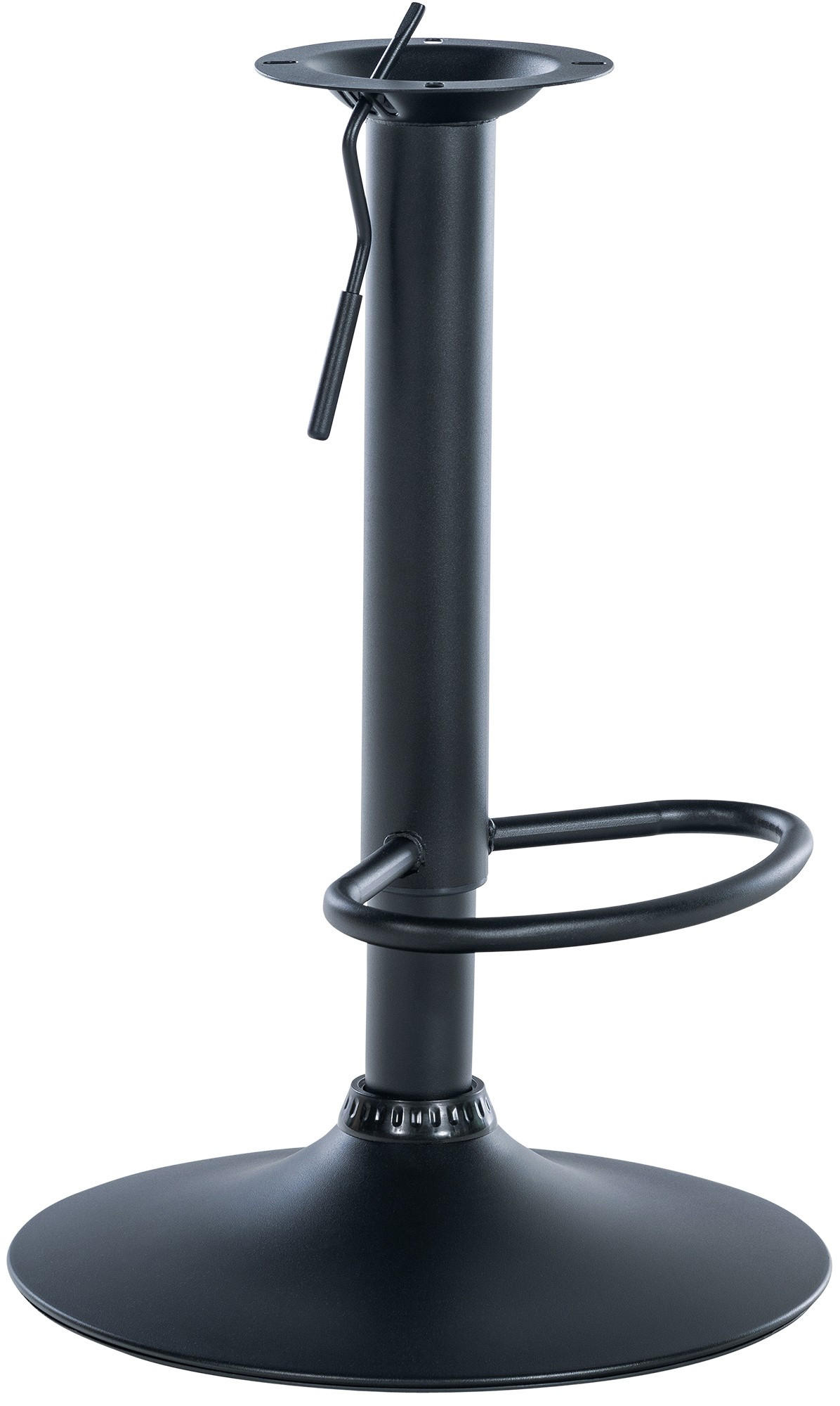 furnicato Barhocker-Gestell Schwarz 38.5x57x38.5 cm