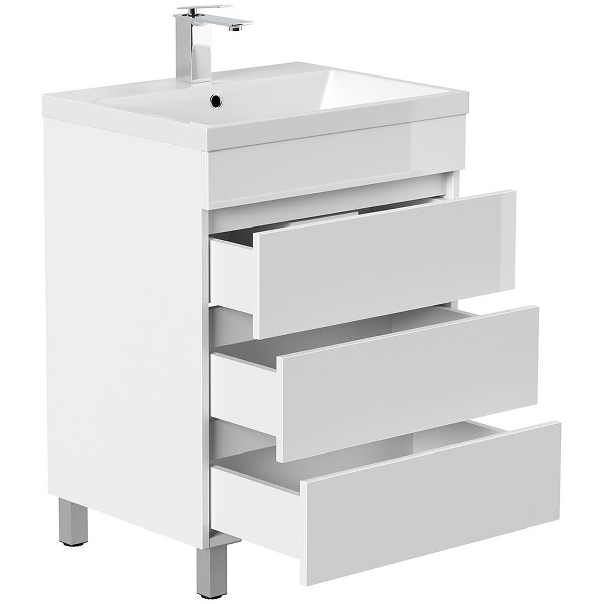 WASCHTISCH Frome-02 - Weiß, Holzwerkstoff (70/84/48cm) - Lomado