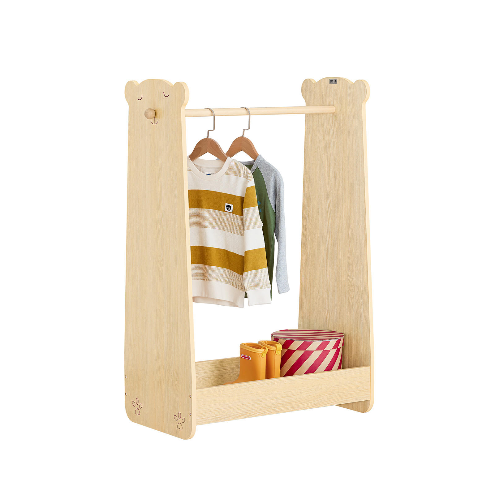 KINDERKLEIDERSTÄNDER Natur - Naturfarben, Holzwerkstoff (71/110/40cm) - SoBuy
