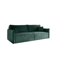 SCHLAFSOFA Lagos - Grün, Holzwerkstoff/Textil (221/70/105cm) - Fun Möbel
