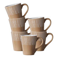 HENKELBECHER Banda Beige 315 ml 6er Set - Beige, Keramik (0.32L) - Ritzenhoff Breker