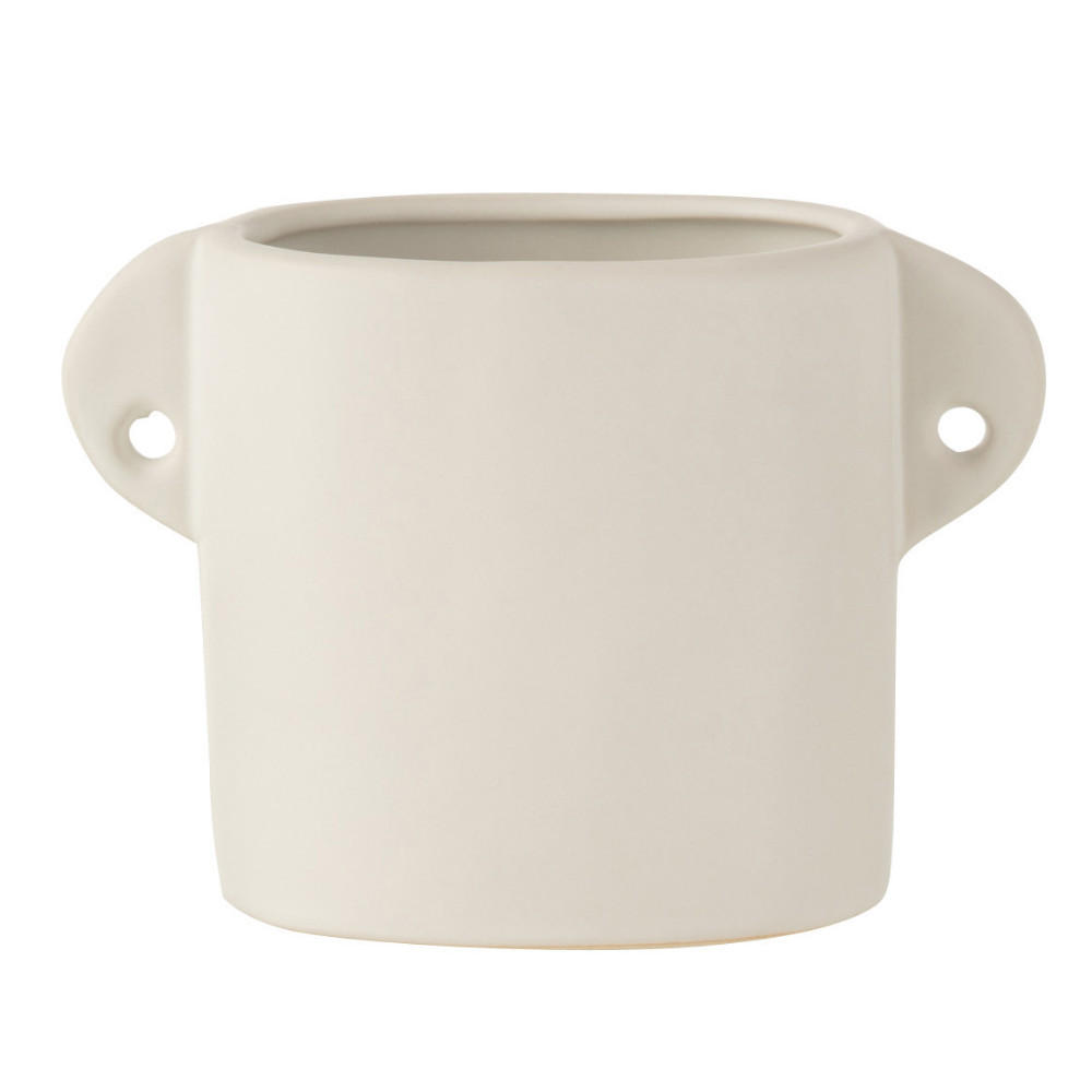 BLUMENTOPF RENAISSANCE - Töpferei - Weiß - 2er set - Ø 8,5 cm - Weiß, Keramik (8.5/11.5cm) - J-Line