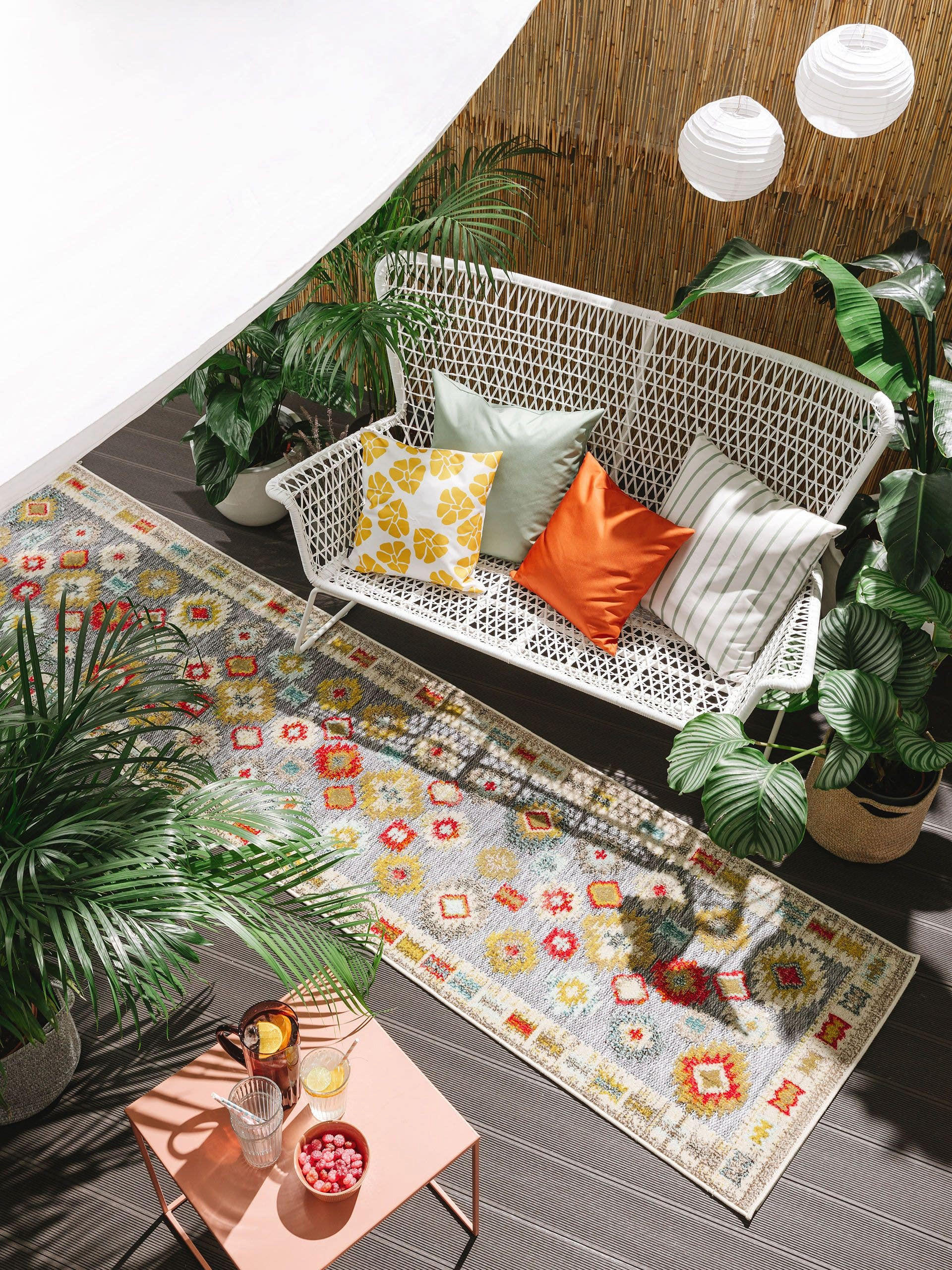 Thumbnail - benuta Nest Outdoor-Läufer, Mehrfarbig, Kunststoff, Ethno, Rechteckig, 70x240 cm, Oeko-Tex® Standard 100, für Fußbodenhe...