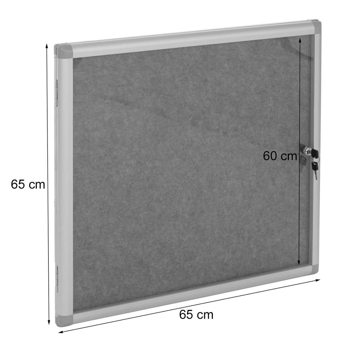 SCHAUKASTEN Schwarz - Schwarz, Metall (68/65/7cm) - MCW