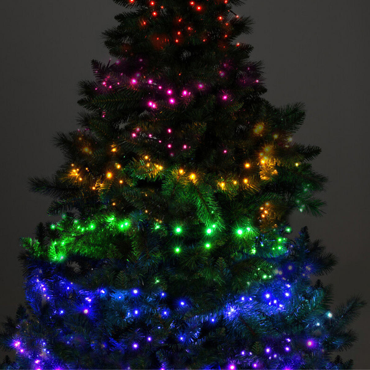 LICHTERKETTE Wassertropfen 400 LED - Multicolor, Kunststoff (800cm) - Home Styling Collection
