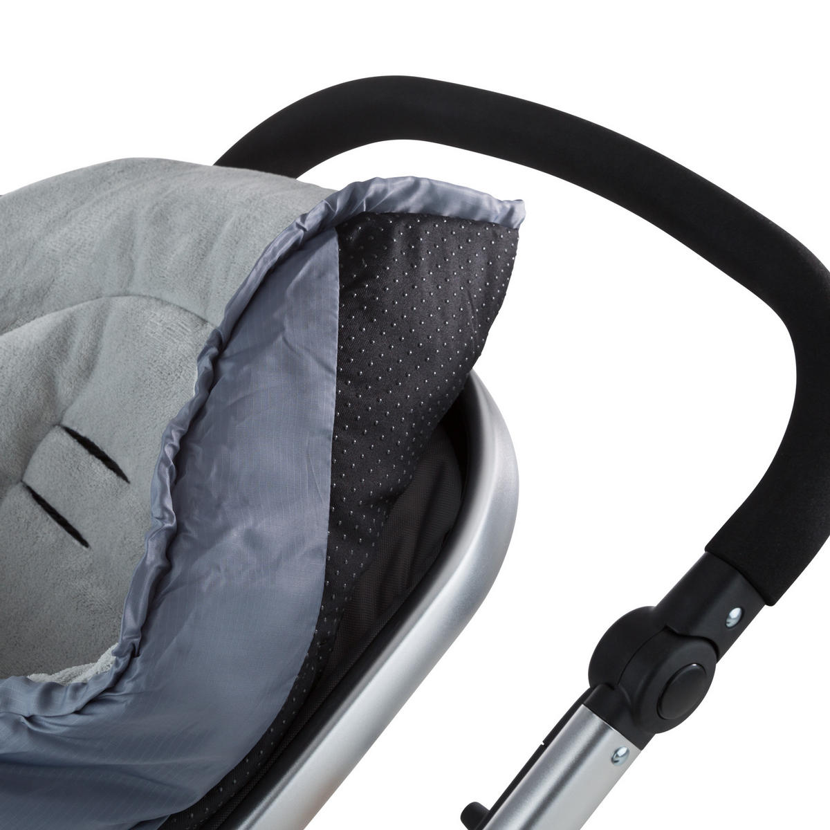 FUSSSACK ,waschbar, 97 x 47 cm,grau - Grau, Textil (47/3/97cm) - tectake