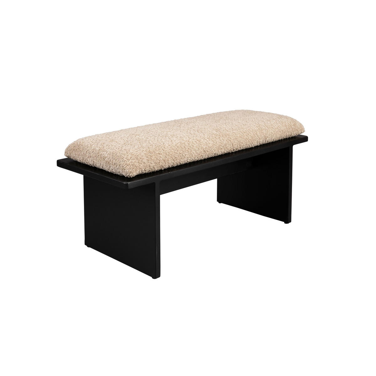 SITZBANK Shiho 85x35x38 cm Beige/ Braun - Beige/Braun, Holz (85/38/35cm) - Dutchbone
