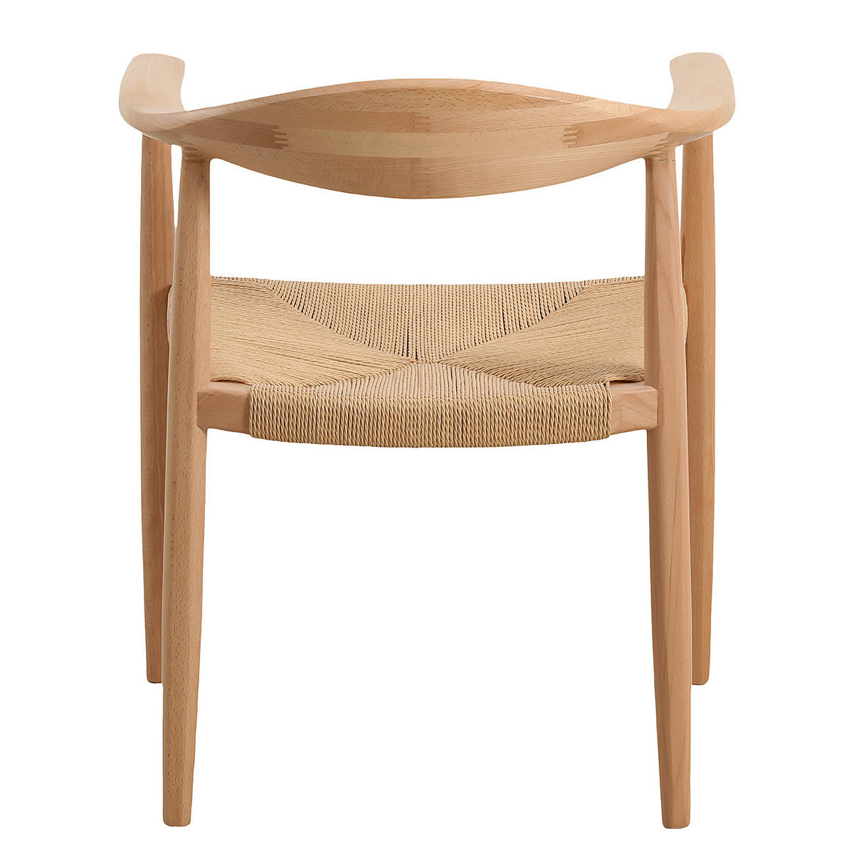 ARMLEHNENSTÜHLE - Buche massiv / Papierschnurgeflecht, Braun, 2er-Set - Braun, Papier (64/78/52cm) - home24