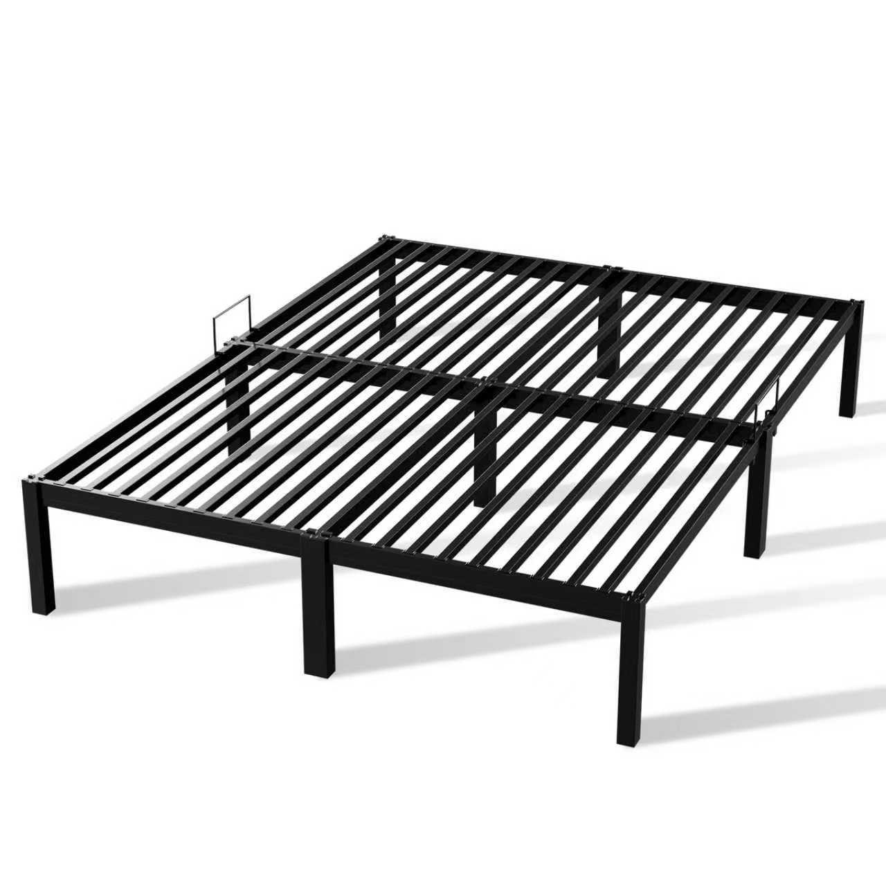Homavo Metallbett Schwarz 180x200 cm