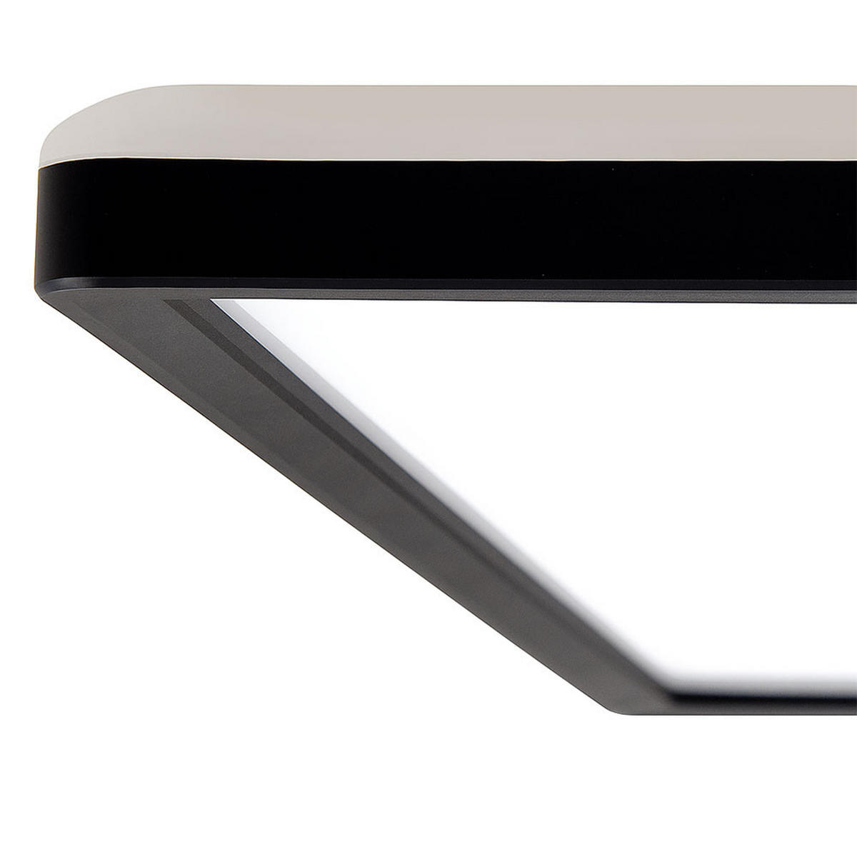 LED DECKENLEUCHTE Schwarz Backlight - Schwarz, Kunststoff (29.3/29.3/2.8cm) - Briloner