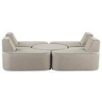 LOUNGE SET 4-Sitzer grau modular Fabro - Grau, Textil - Beliani