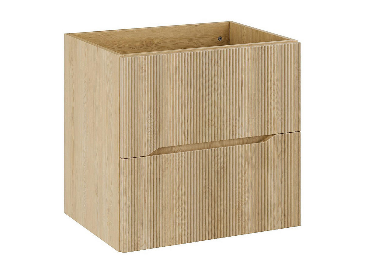 WASCHBECKENUNTERSCHRANK - 60 cm x 46 cm - holz - naturfarben hell Oriso - Naturfarben, Holz (60/57/46cm) - Vente-Unique