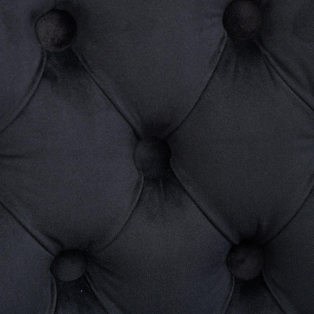 BARHOCKER 2er-Set Schwarz mit Samtbezug, Rückenlehne und 360° Drehfunktion - Schwarz, Textil (55/97.5/44.5cm) - PANGIVO