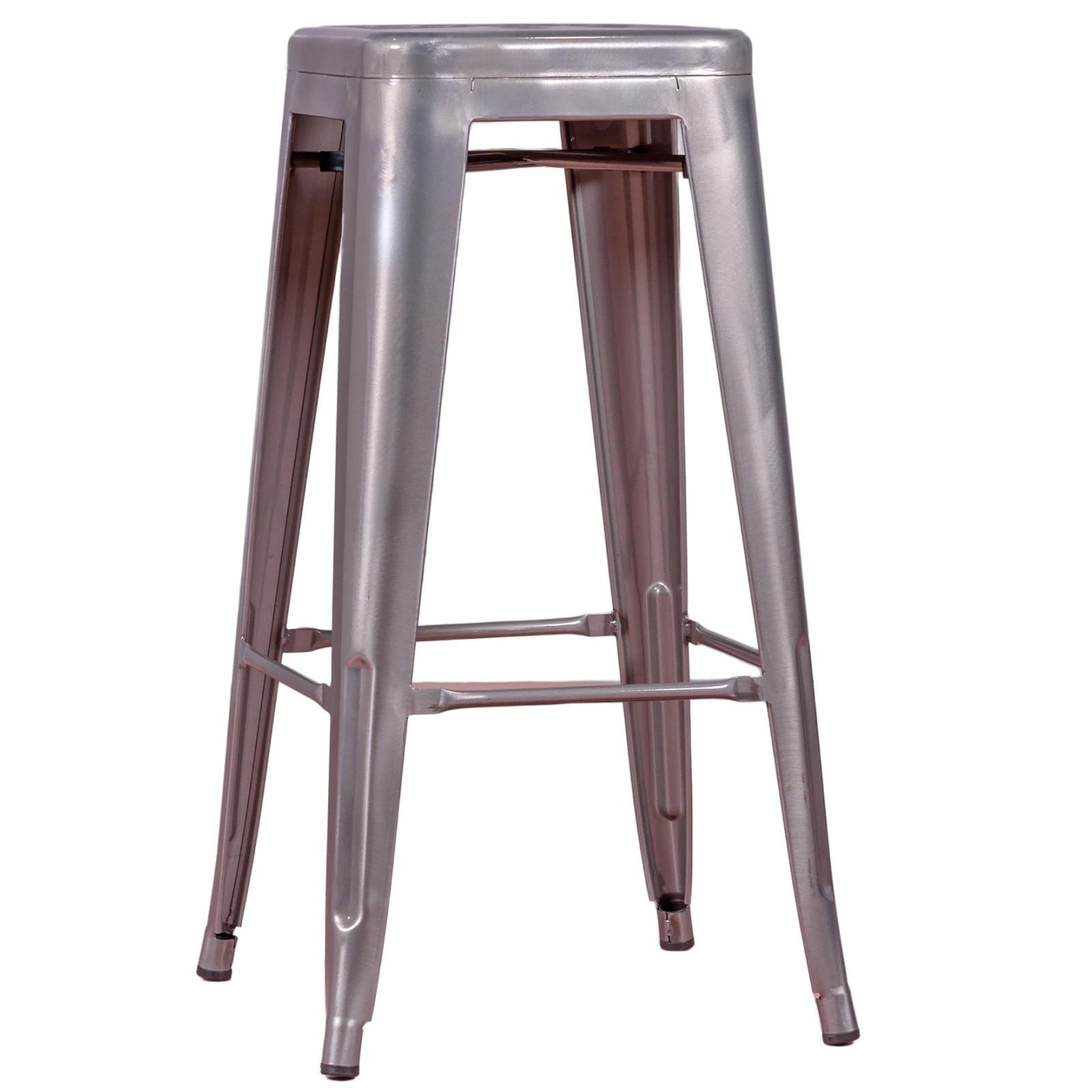 HOCKER Metall Alufarben - Alufarben, Metall (41/68/41cm) - Nest Dream
