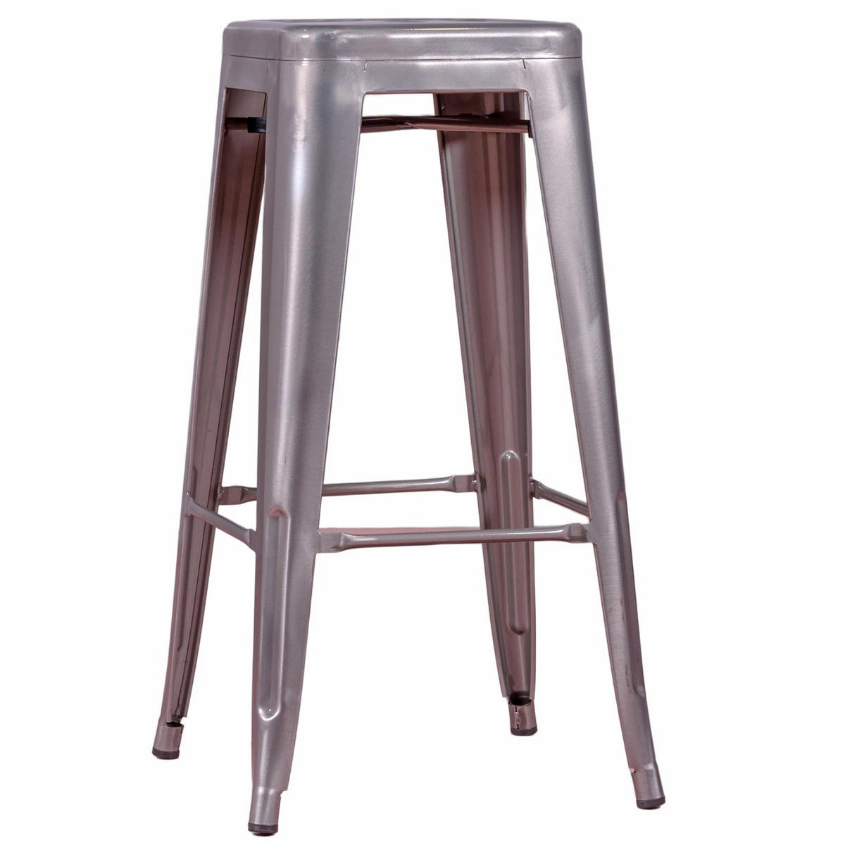 HOCKER Metall Alufarben - Alufarben, Metall (41/68/41cm) - Nest Dream