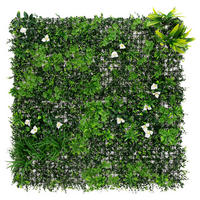 UMĚLÉ ROSTLINY NÁSTĚNNÝ PANEL 100x100 cm Zelený z plastu - zelená barva, plast (100/100/9cm) - ECD-Germany