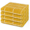 HANDTUCH Sensual Skin Karo 4er-Set - Türkis, Textil (50/100cm) - Ross
