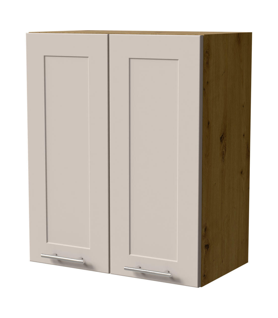 HÄNGESCHRANK Oslo W3/60 Eiche Artisan / Kaschmir Matt 60 / 32,5 / 72cm - Kaschmir/Eiche Artisan, Holz/Holzwerkstoff (60/72/32.5cm) - Feldmann-Wohnen