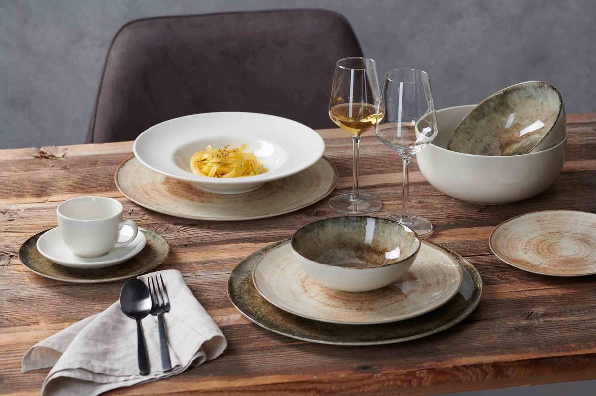 KAFFEETASSEN MIT UNTERTASSEN Casablanca weiß 200 ml 8er Set - Weiß, Keramik (1/1/1cm) - Ritzenhoff Breker