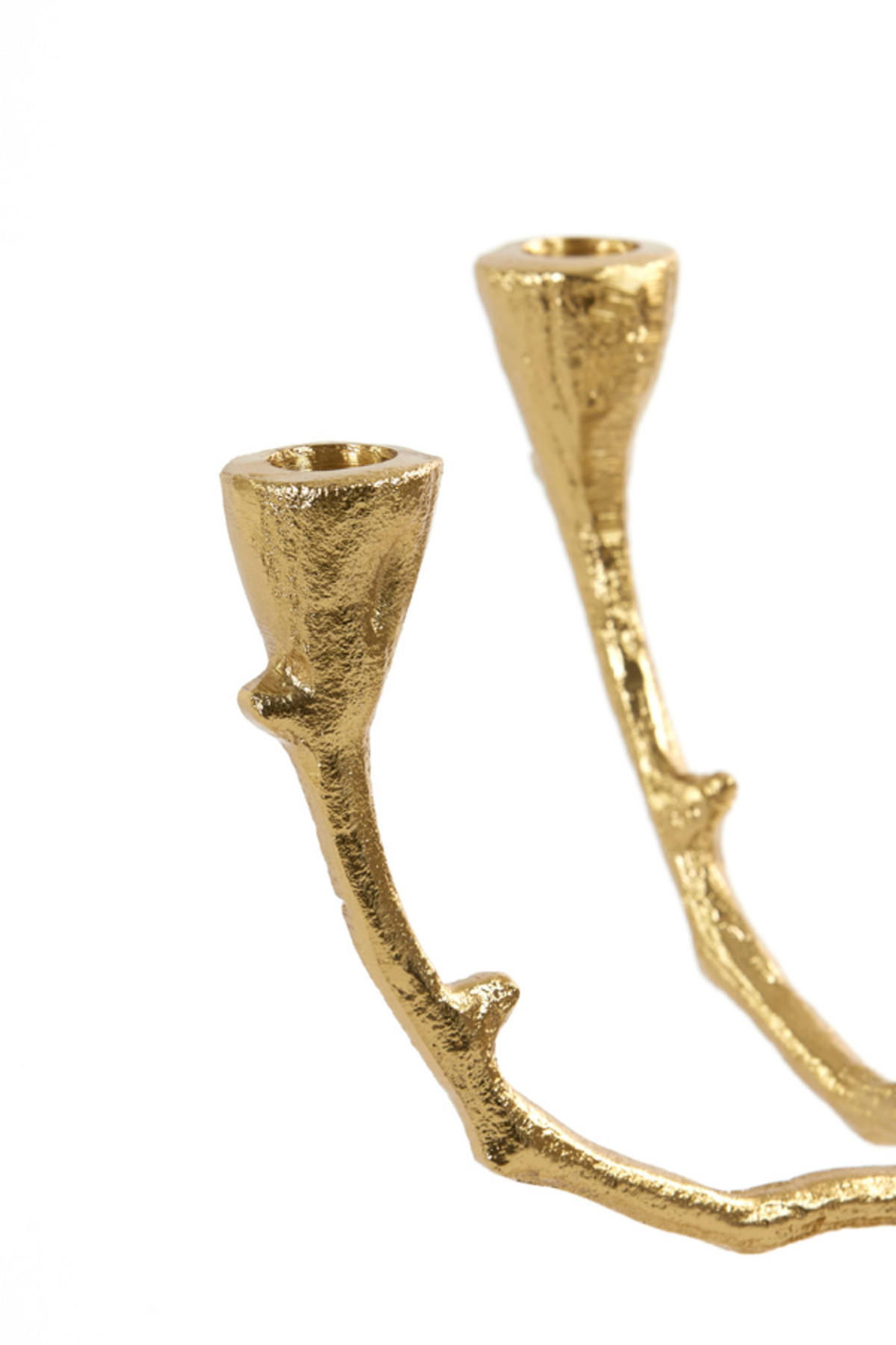 KERZENHALTER Ranica Gold Ø29/63,5 cm - Goldfarben, Metall (29/63.5/29cm) - Light & Living