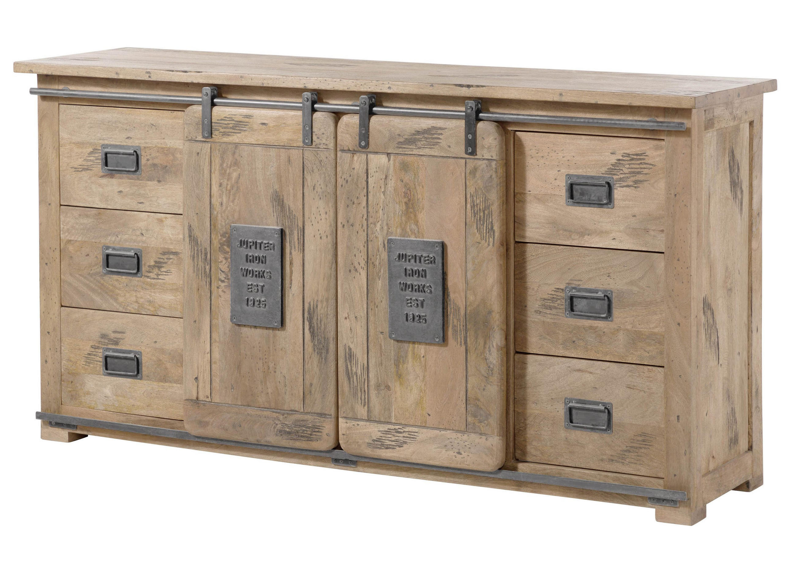 Massivmoebel24 Sideboard Beige 170x90x45 cm