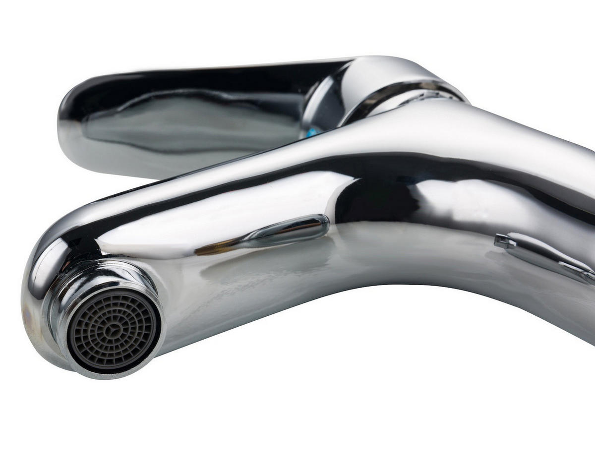 WASCHTISCHARMATUR Nagano Chrom - Chromfarben, Metall (5/20/5cm) - Badplaats