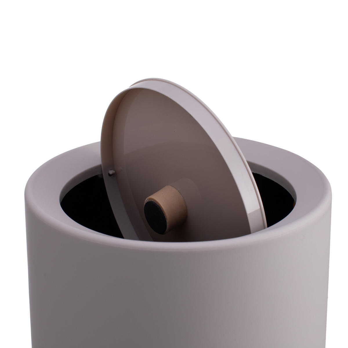 MÜLLEIMER - Beige, Kunststoff (26/31.5/26cm) - Relaxdays