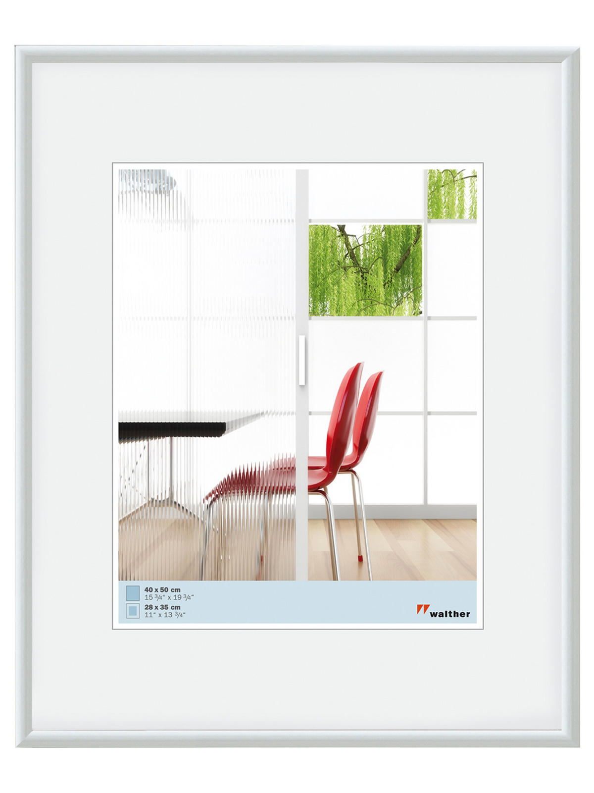 BILDERRAHMEN Galeria Kst.Rahmen 60x80 cm WEISS - Weiß, Kunststoff (61/81/2.4cm) - walther design