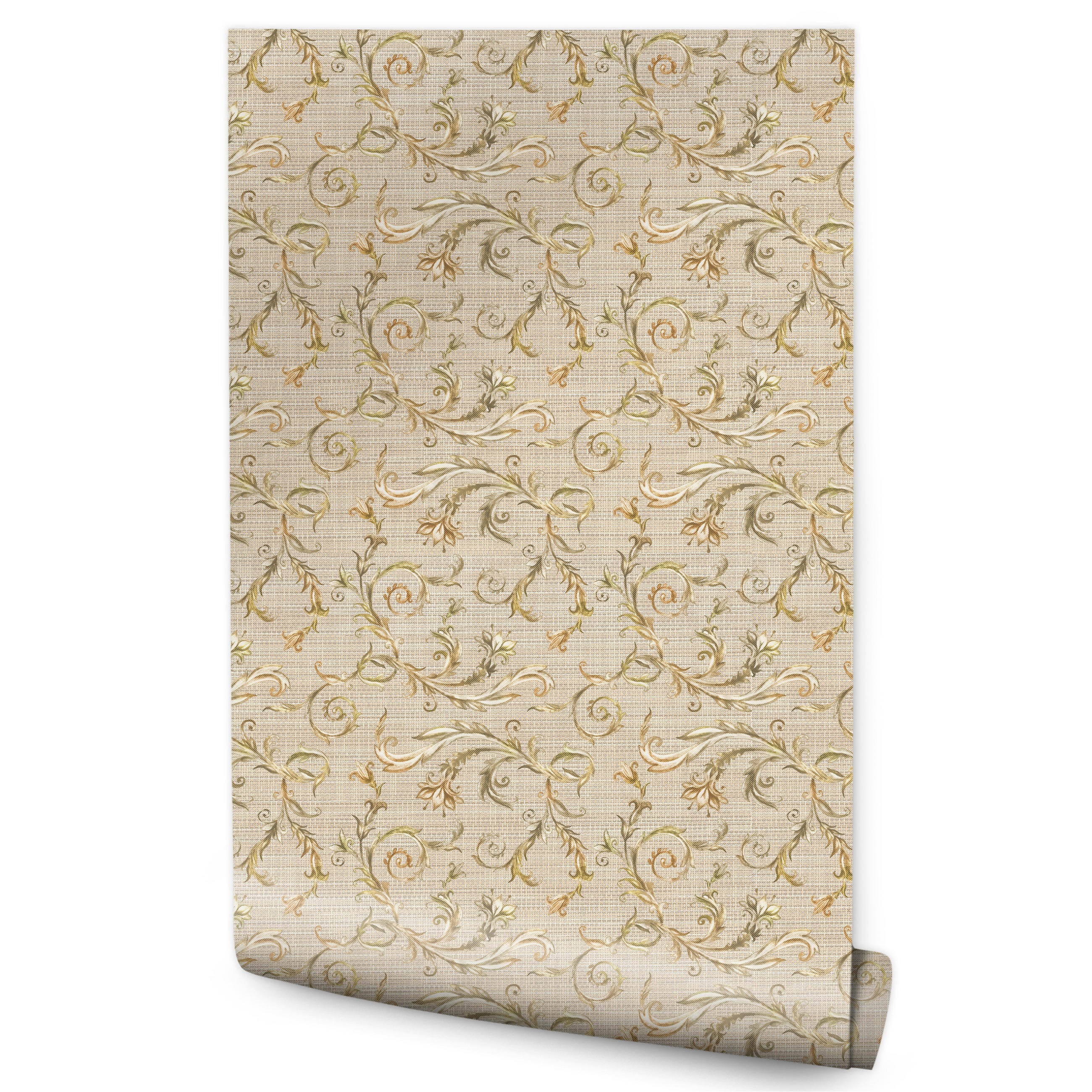 Muralo Vliestapete Beige, Gold 50x1000 cm