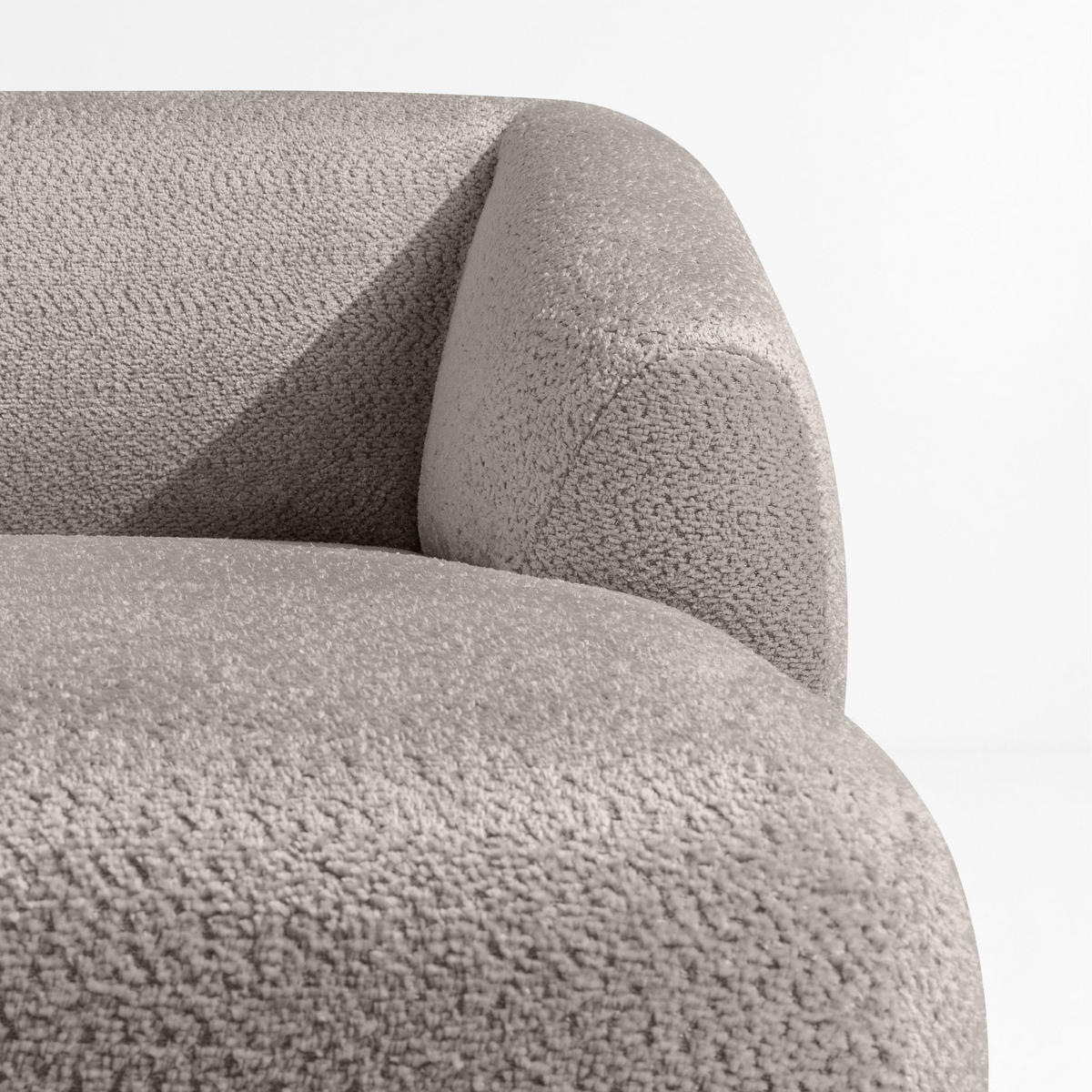 ECKSOFA RECHTS VIRA, Kühles Braun, Chenille - Graubraun/Schwarz, Holz/Holzwerkstoff (300/160cm) - KONSIMO®