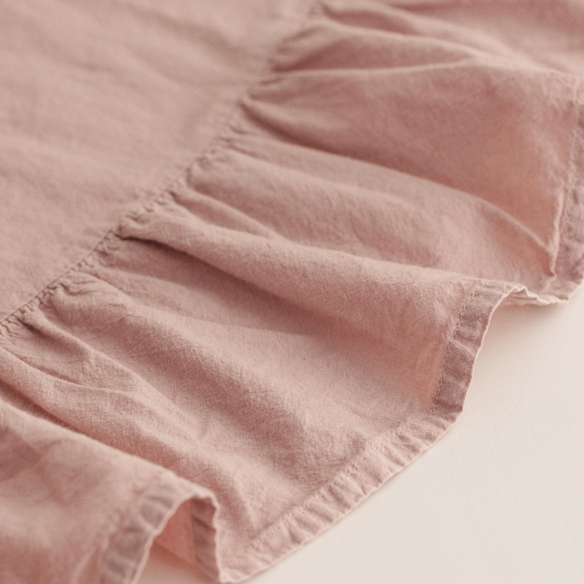 TISCHDECKE Falbines - Hellrosa, Textil (160cm) - home&you