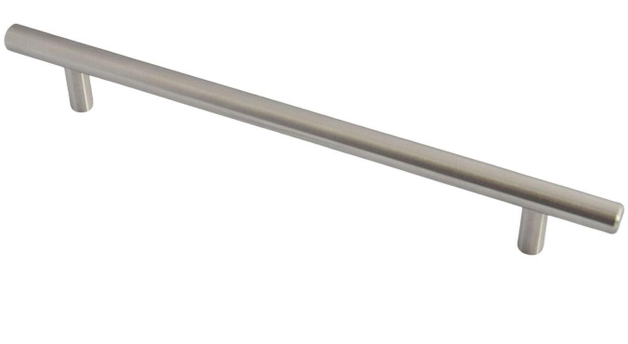 MÖBELGRIFF BA 160mm, Griffstange Edelstahl massiv, Küchengriff - Edelstahlfarben, Metall (1.2/3.2/22cm)