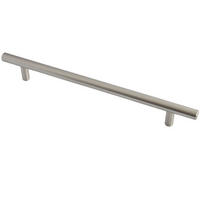MÖBELGRIFF BA 160mm, Griffstange Edelstahl massiv, Küchengriff - Edelstahlfarben, Metall (1.2/3.2/22cm)