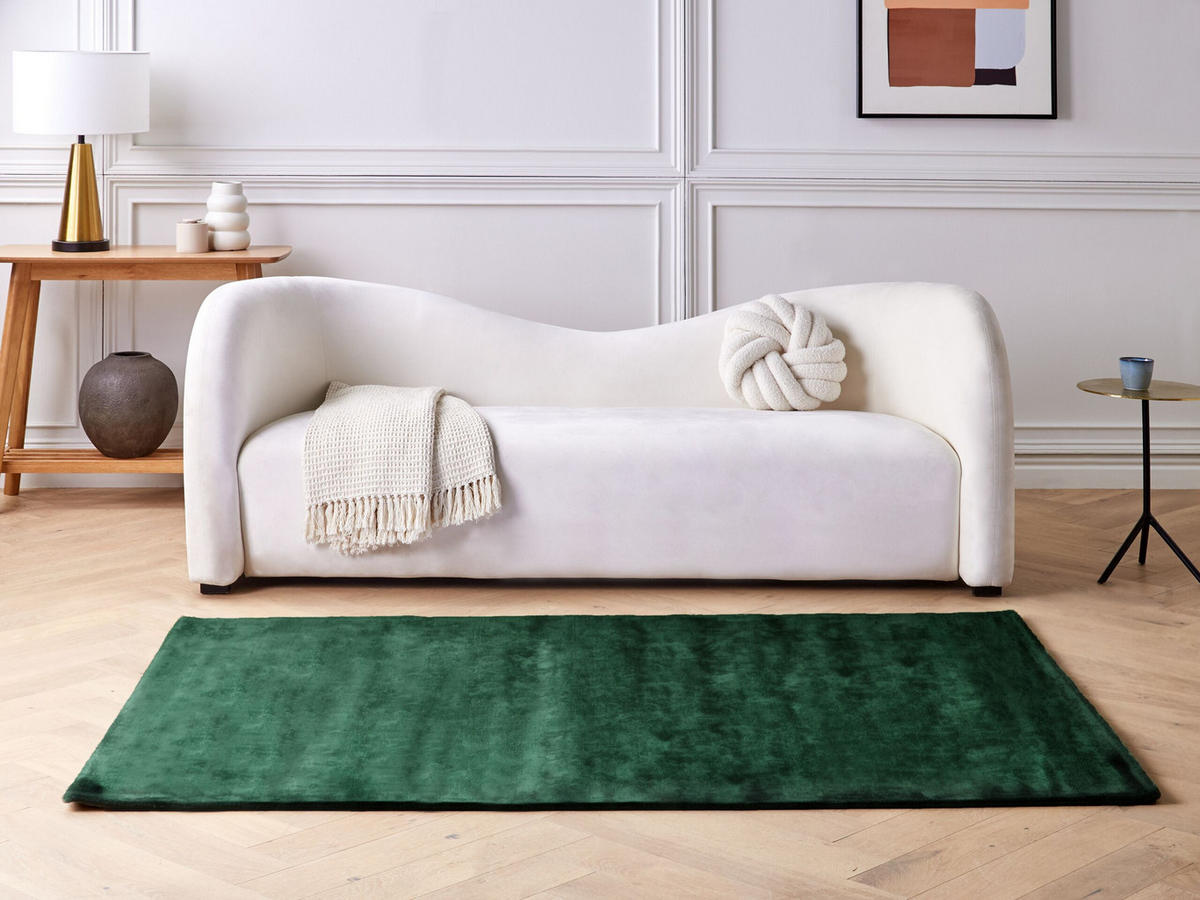 KURZFLOR-TEPPICH Gesi II 200/140 cm - Grün, Naturmaterialen (140/200cm) - Beliani