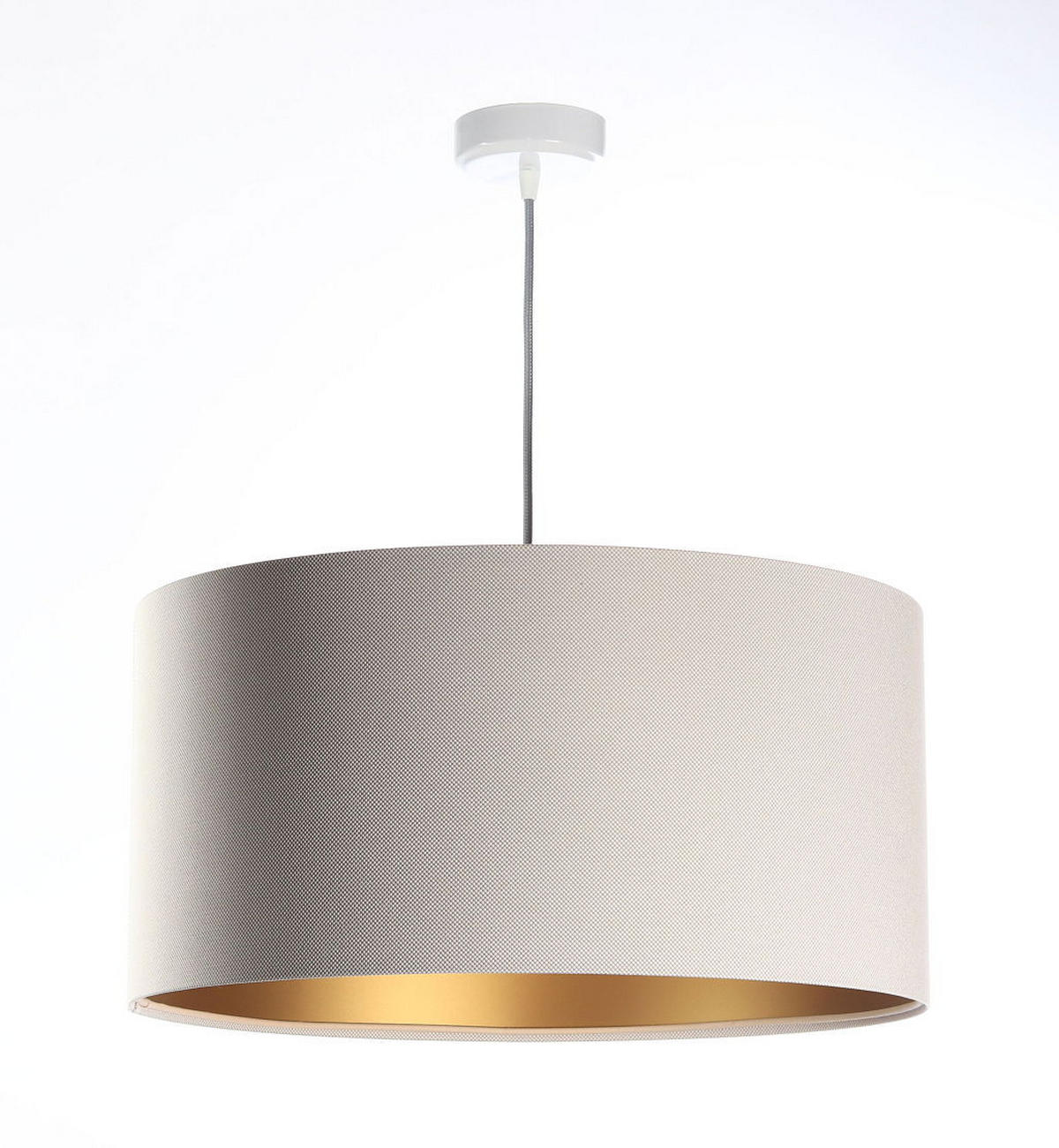 HÄNGELEUCHTE Gold 50/25 cm - Beige/Goldfarben, Kunststoff (50/0.8/25cm) - ONZENO