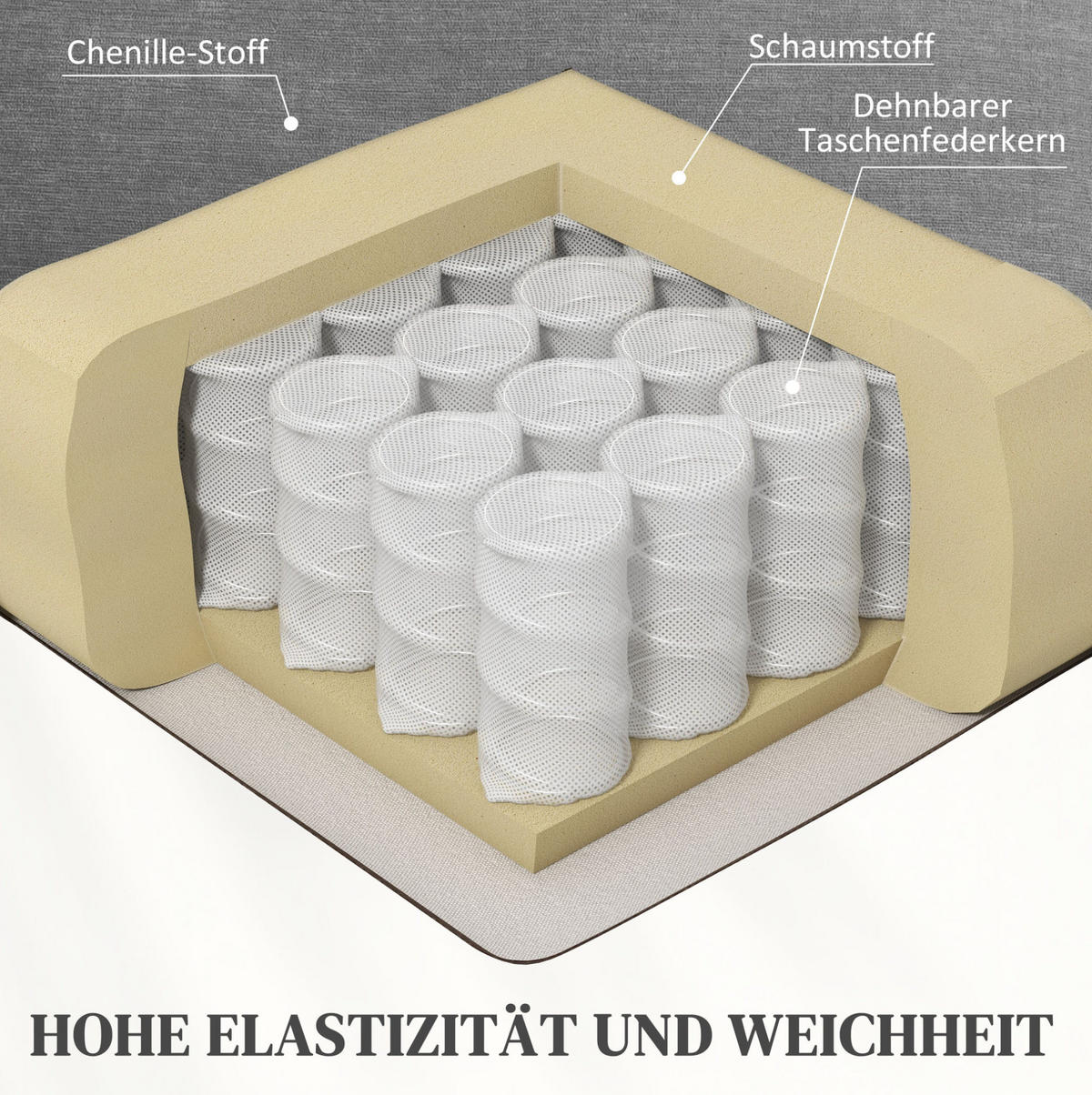 SESSEL 97/90/102 cm in Dunkelgrau mit Aufstehhilfe und Massagefunktion - Dunkelgrau, Textil (90/102/97cm) - Flora Grace