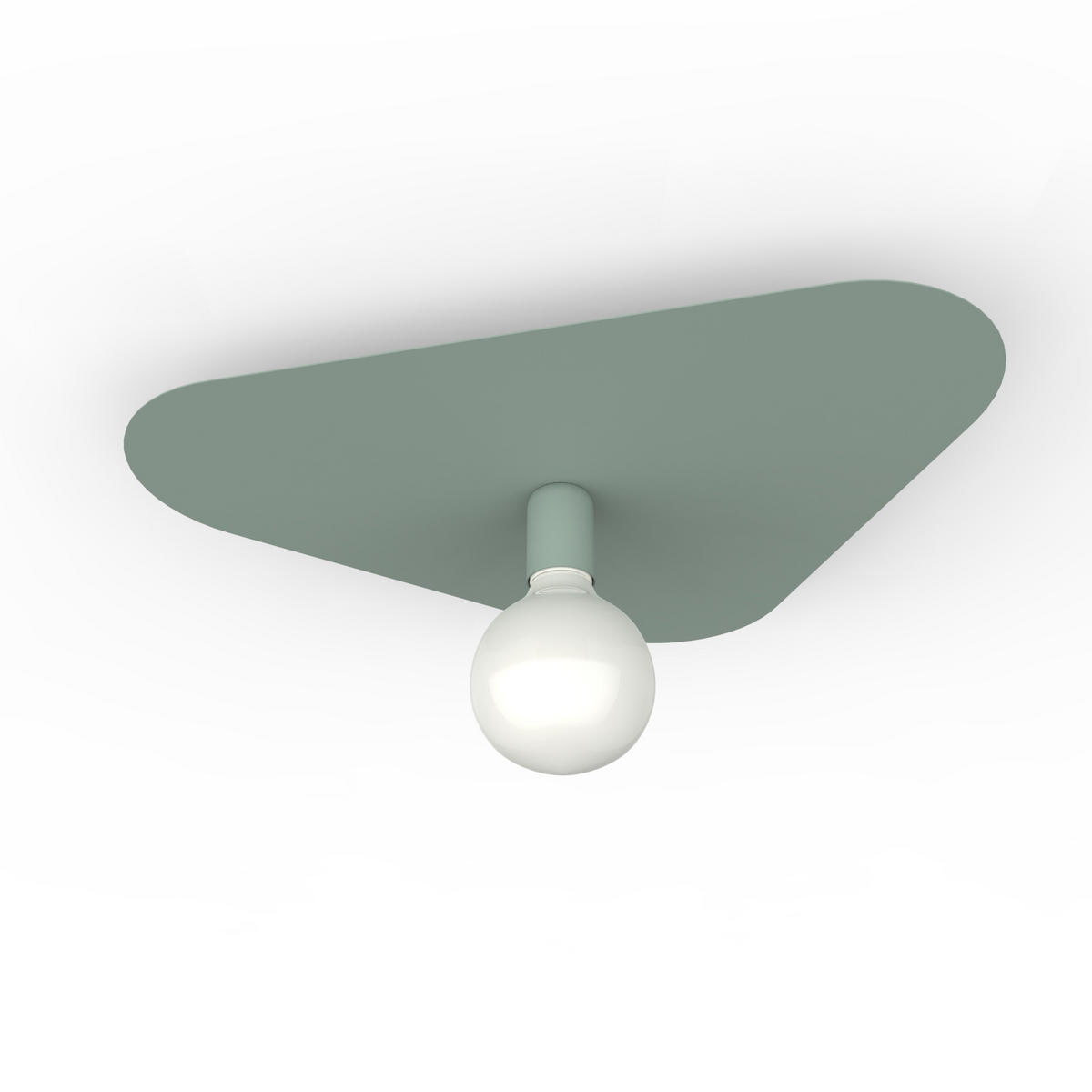 DECKENLEUCHTE - Grün, Metall (42/50/10cm) - Lumicom