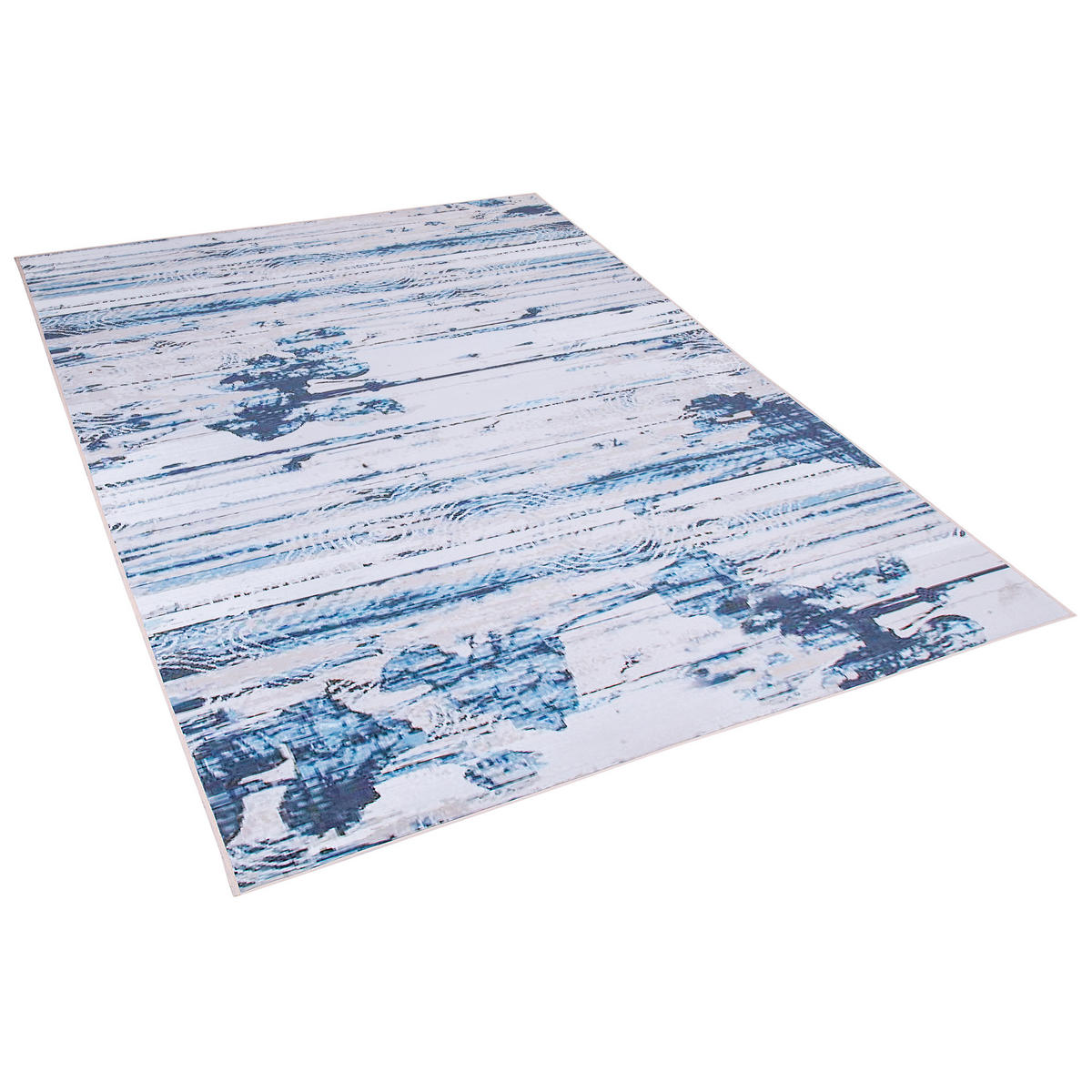 KURZFLOR-TEPPICH Burdur 230/160 cm - Blau, Kunststoff (160/230cm) - Beliani