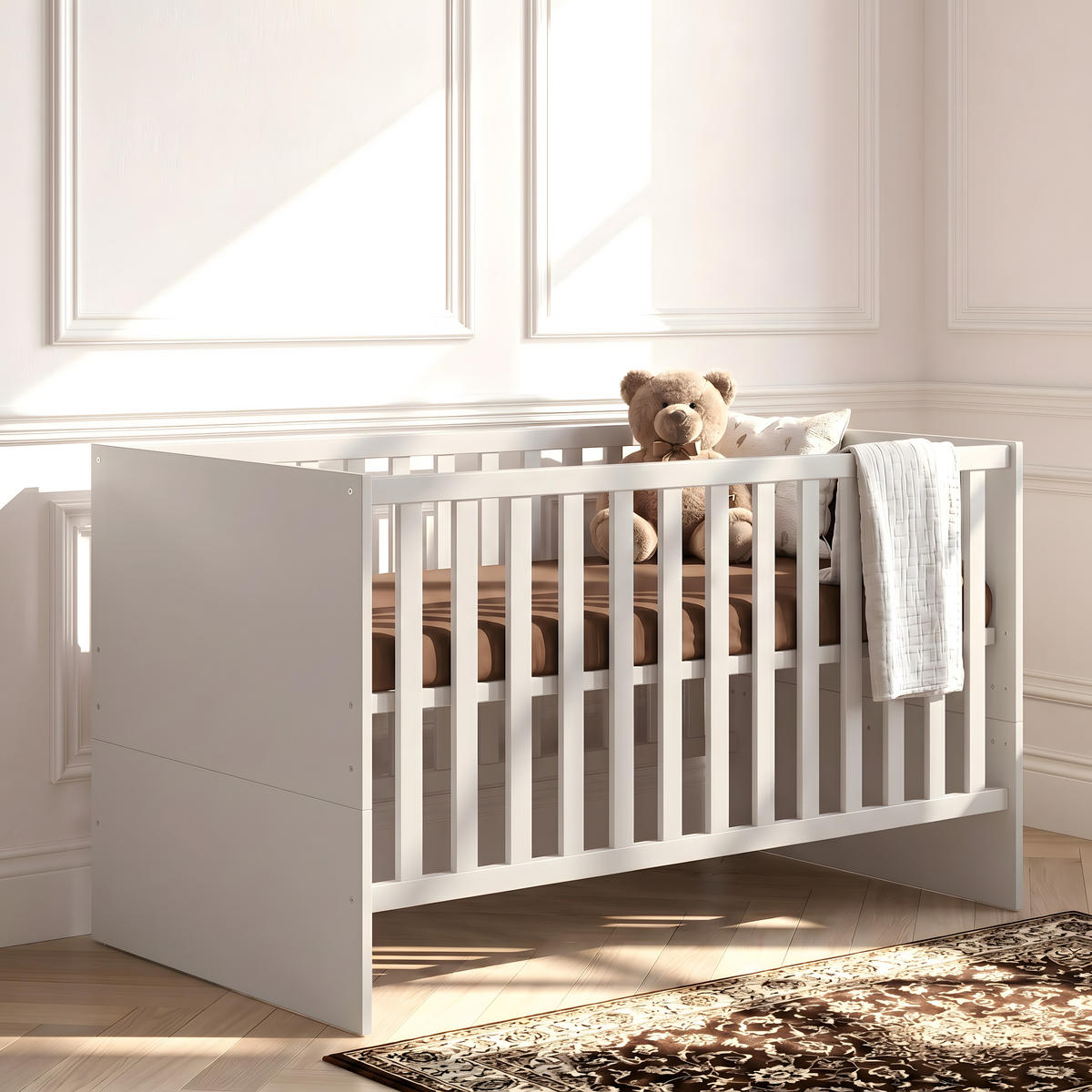 BABYBETT Essentials Premium Weiß - Weiß, Holz/Holzwerkstoff (70/140cm) - arthur berndt