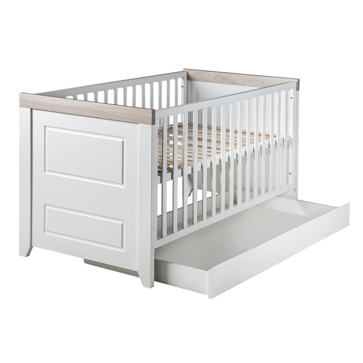 BABYZIMMER-SET Felicia I, 3-teilig - Weiß, Holzwerkstoff (76/82/144cm) - Roba