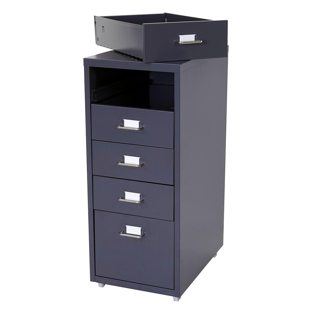 ROLLCONTAINER Anthrazit - Anthrazit, Metall (28/69/41cm) - MCW