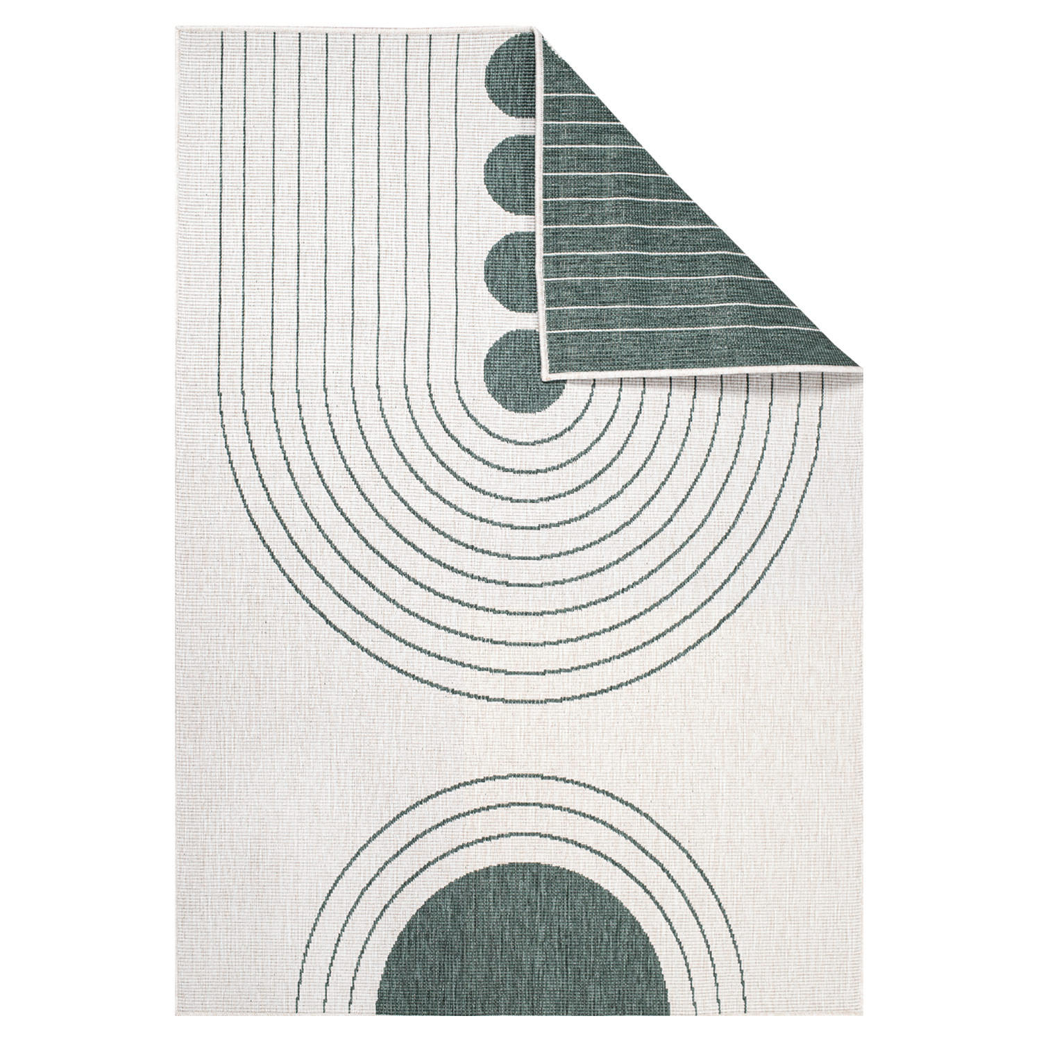 OUTDOOR-TEPPICH DuoRug 5739 Grün 200x290 cm - Grün, Textil (200/290cm) - carpet city