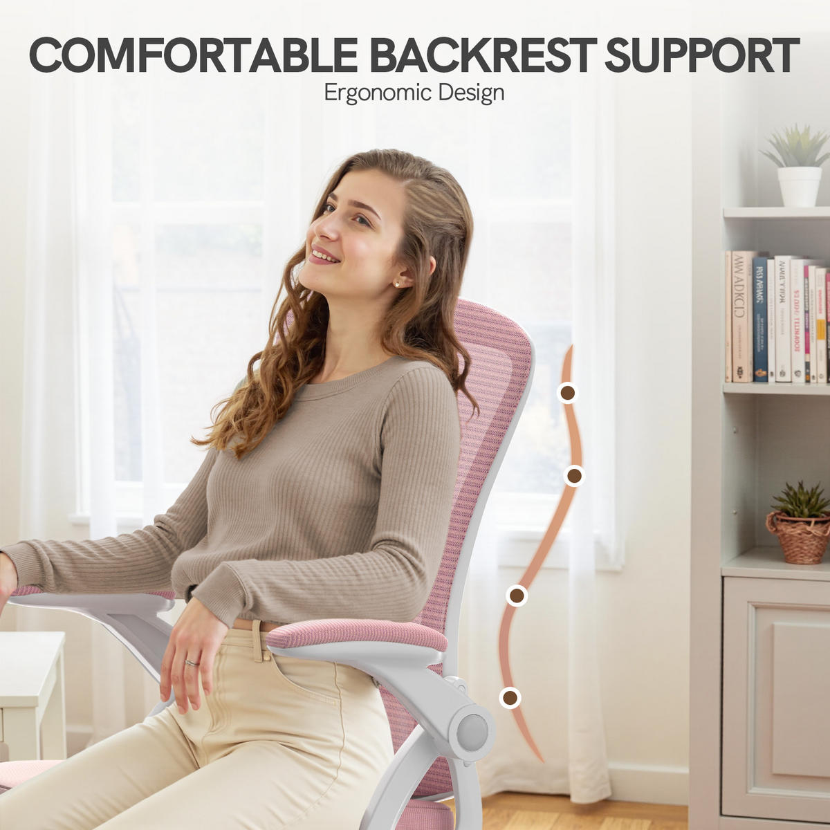 DREHSTUHL Netzbespannung Sitzkomfort Rosa - Pink, Metall (23/52/62cm) - Rattrix