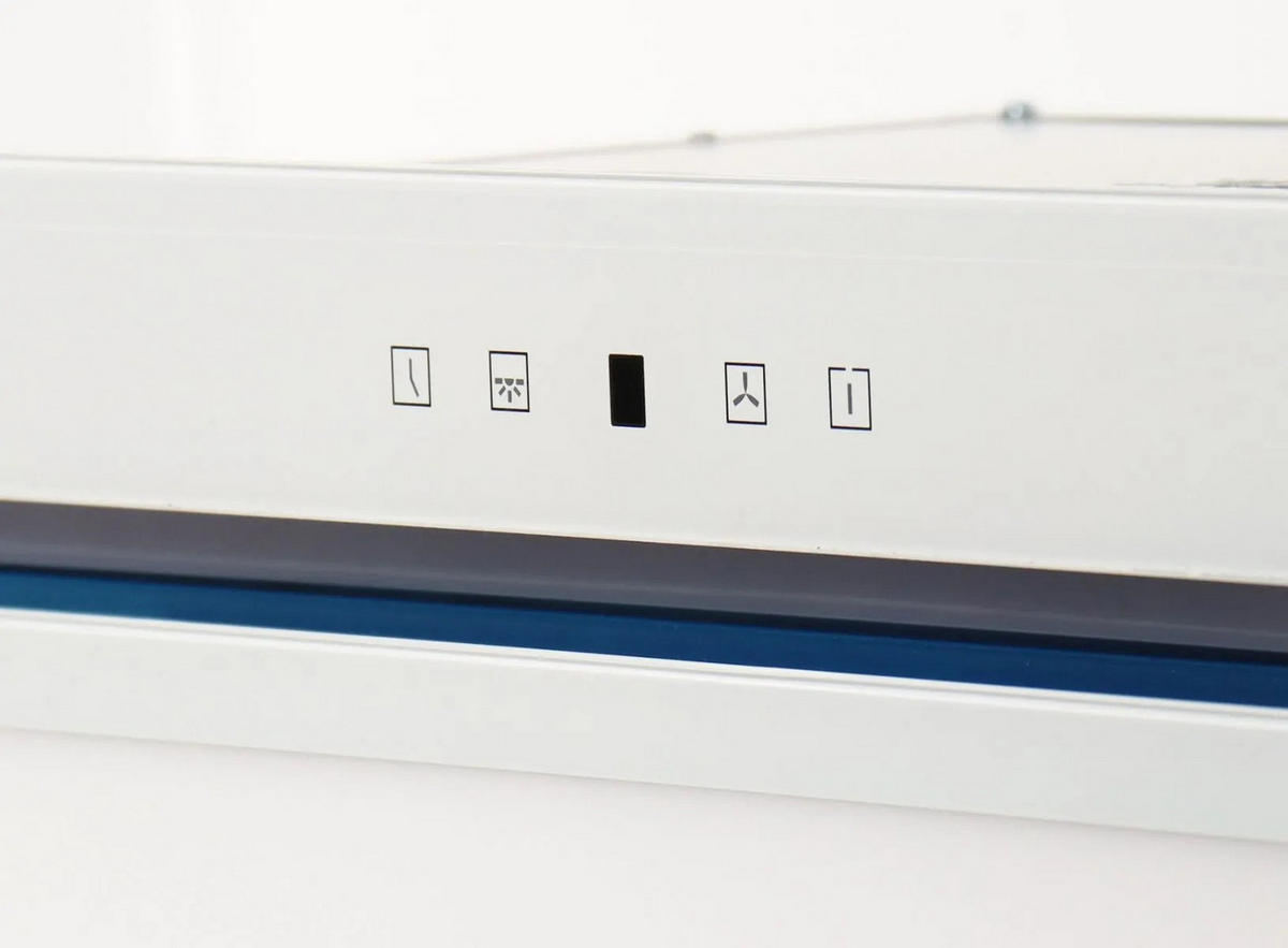 DECKENHAUBE EA 946 W Eco, Weißes Glas, 90 cm - Weiß, Glas (90/30.7/29.6cm) - Kaiser Küchengeräte