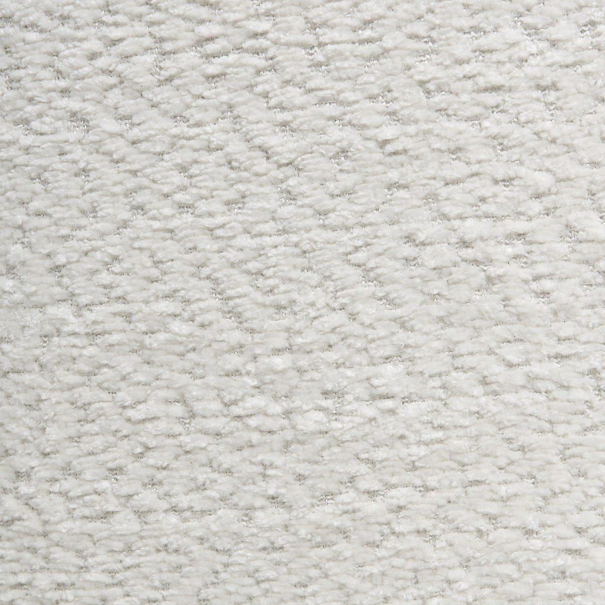 DREHSESSEL Chenillegewebe Cremeweiß Kuolpa - Weiß, Textil (67/69/75cm) - Beliani