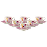 ESPRESSOTASSEN MIT UNTERTASSEN Mariefleur Basic bunt 80 ml 6er Set - Multicolor, Keramik (1/1/1cm) - Villeroy & Boch