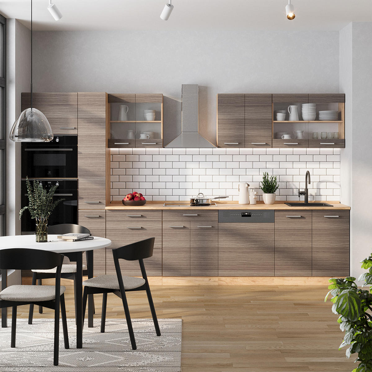 Honigeiche/Grau, Holzwerkstoff (350/81.6/46cm) - Vicco