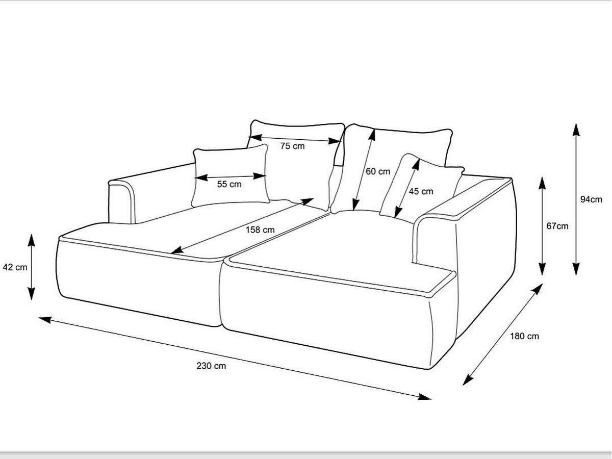 SOFA ohne Schlafmöglichkeit - 3 Personen-Sitzer - Samt - Bordeaux - - Bordeaux, Textil (230/67/180cm) - Vente-Unique