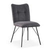 STUHL NELE Anthrazit 2 Stück - Anthrazit, Textil/Metall (46/85/60cm) - B&D Home
